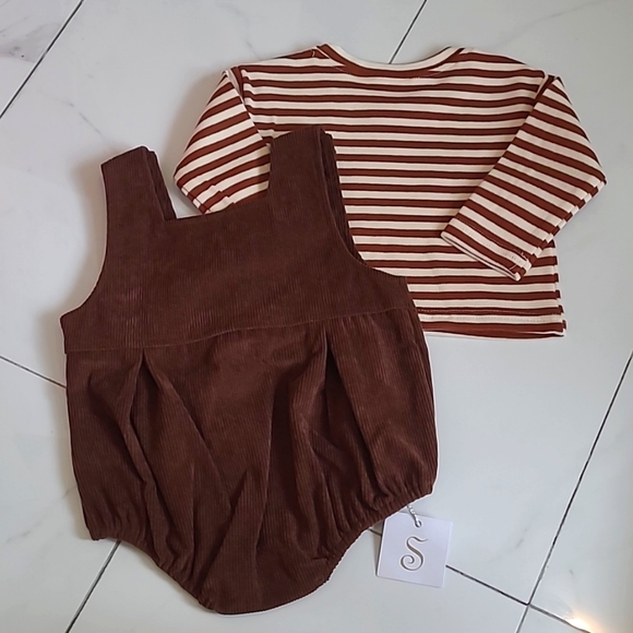 ⚡️BOGO 50% Off⚡️ Baby cotton romper with t-shirt - Picture 4 of 4